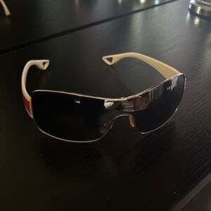 AX White and Red Sunglasses